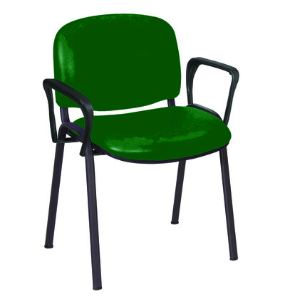 Sunflower Galaxy Visitor Chair with Arms - Anti Bac Green