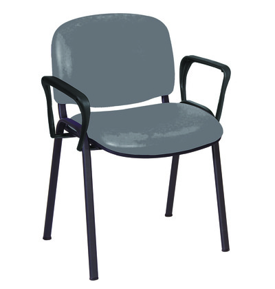 Sunflower Galaxy Visitor Chair with Arms - Anti Bac Grey