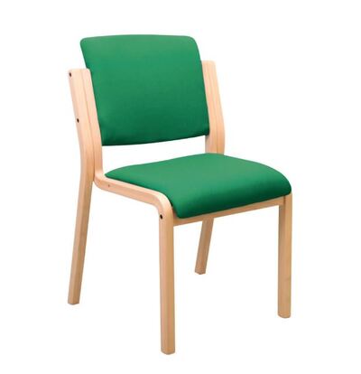 Sunflower Genesis Side Chair with No Arms - Anti Bac, Green Green
