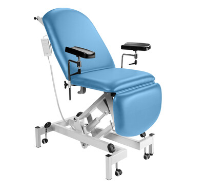 Sunflower Fusion Phlebotomy Chair with Electric Height Adjustment Mid Blue