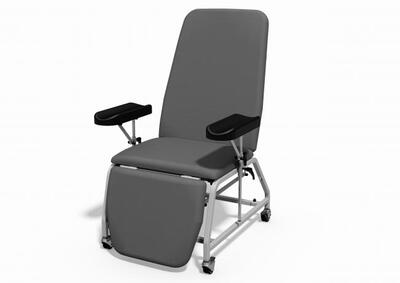 Plinth Medical Reclining Phlebotomy Chair BATTLESHIP