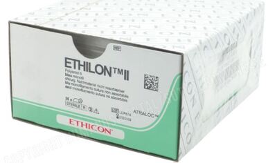 Ethilon Suture 2-0 Reverse Prime Cutting Needle Blue 26mm Needle 75cm Length x36