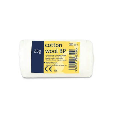 Cotton Wool 25g Absorbant, Hospital Qual