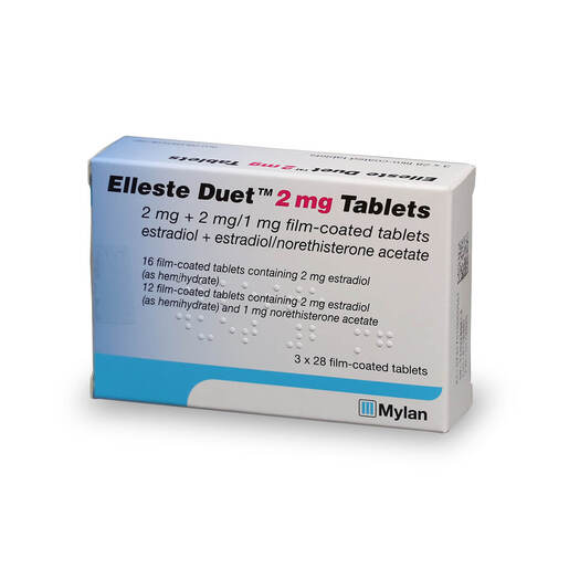 Elleste Conti Elleste Duet 2mg tablets | HRT | HRT | Williams Medical Supplies