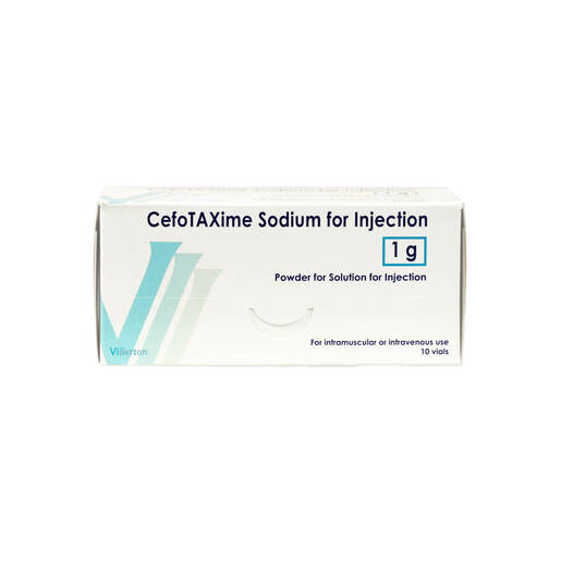 Cefotaxime 1g Solution for Injection in Vial x 10 1g Solution Vial POM