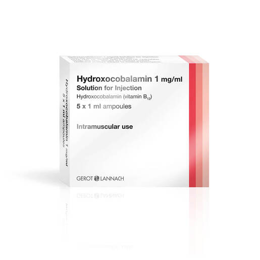 Hydroxocobalamin (Vitamin B12) 1000mcg/1ml Ampoule x5