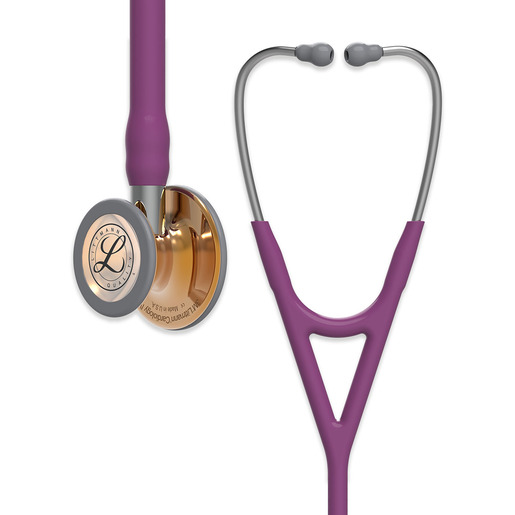3M™ Littmann® Cardiology IV™ Stethoscope Limited Edition, 6181, Plum Tube, 27 inch Plum Tube and Copper Chestpiece with Mirror Stem