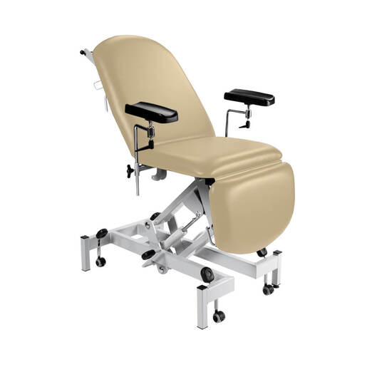 Sunflower Fusion Phlebotomy Chair with Hydraulic Height Adjustment Beige