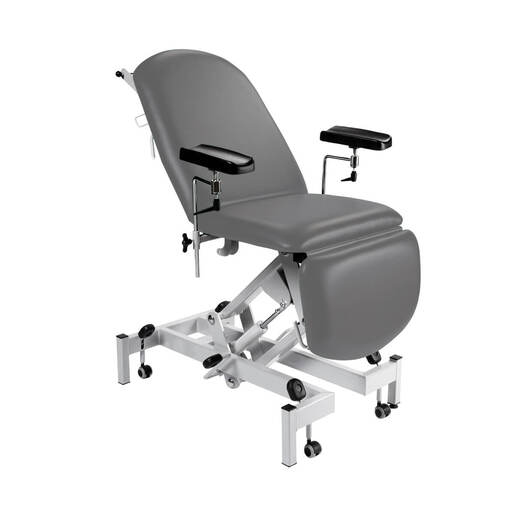 Sunflower Fusion Phlebotomy Chair with Hydraulic Height Adjustment Grey