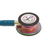 3M Littmann Classic III Monitoring Stethoscope Caribbean Blue with Rainbow Chestpiece