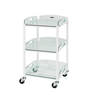Sunflower Small Dressing Trolley with 3 Glass Effect Shelves