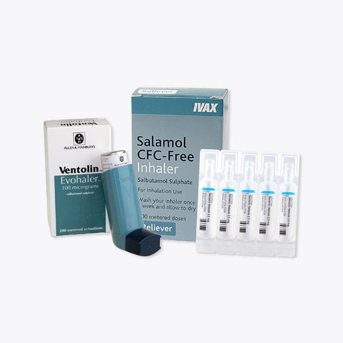 Inhalers and solutions for Asthma and COPD at Williams Medical Supplies 