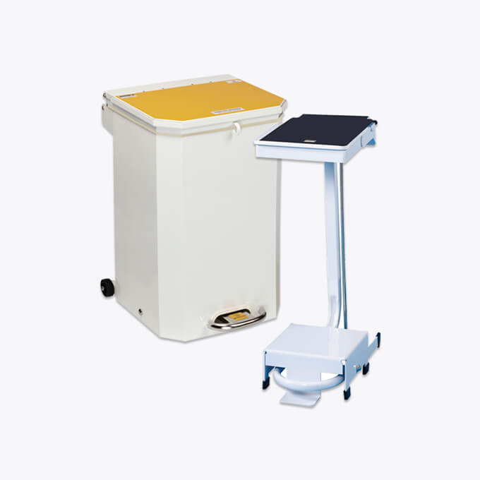 pedal medical bin and sack holders at Williams  pedal medical bin and sack holders at Williams