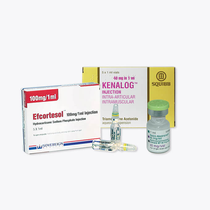 Injectable, oral and ointment corticosteroids at Williams Medical Supplies 