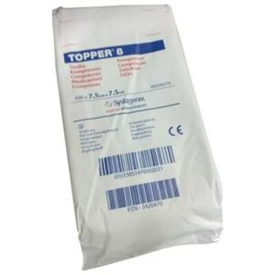 Topper 8 Swabs (Non-Sterile) 7.5cm x 7.5cm x100