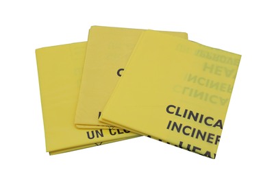 Clinical Waste Bag  Yellow 30L x500 (50 bags per roll / 10 rolls per case)