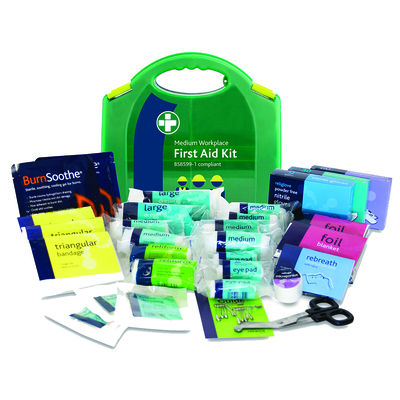Medium Workplace First Aid Kit - in Aura Box  (BS8599-1) x1
