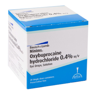 Minims Oxybuprocaine 0.4% x20