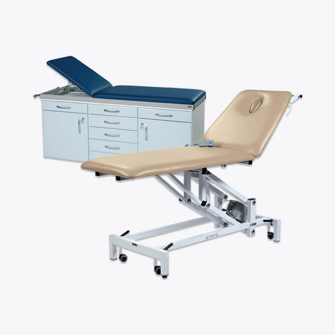 Sunflower branded gynaecology and electric plinths and couches - Williams Medical Supplies