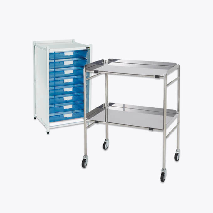 Medical trolleys and cabinets at Williams Medical Supplies  