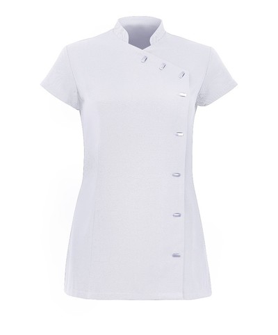 NF990 Women's Asymmetrical Button Tunic White 14