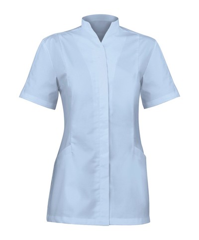 2251 Women's Concealed Button Tunic Pale Blue 30