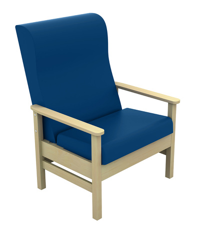 Sunflower High Back Bariatric Arm Chair - Anti-Bac Mid Blue