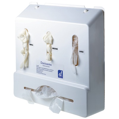 DaniCentre Basic Glove and Apron Dispenser White