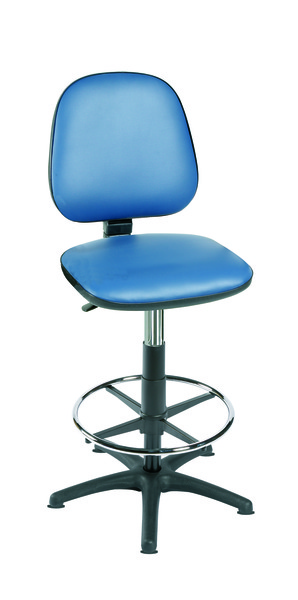 Sunflower High Level Gas Lift Chair with Foot Ring - Sky Blue Sky Blue
