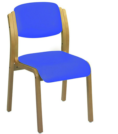 Sunflower Aurora Visitor Chair - Anti Bac Mid Blue