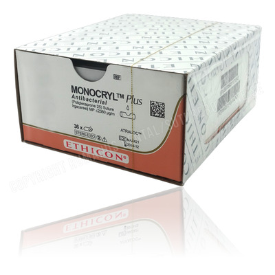 Monocryl Plus Suture Prime 3-0, FS-2 70cm undyed (Box of 36)